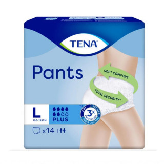TENA PANTS PLUS TALLA GRANDE G ABSORBCION 900 ML 14 UNIDADES