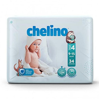 Chelino Pañal Fashion & Love Talla 4-8 a 15 kg 34 Pañales.