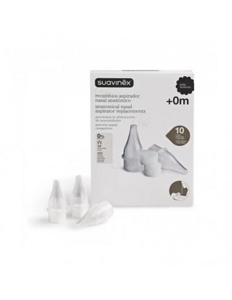 Suavinex Aspirador Nasal Anatómico Recambio 10 Uds