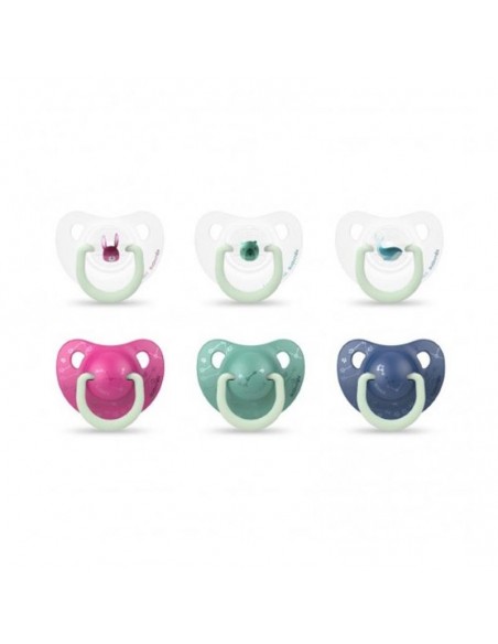 Suavinex Chupete Silicona T Anatomica Suavinex Noche 0- 6 M 2 U