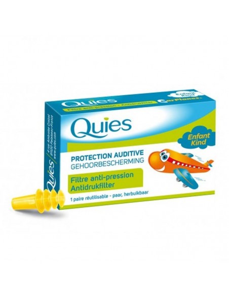 QUIES EARPLANES PROTECCION AUDITIVA VIAJES NIÑO 2 U