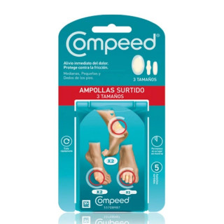 Compeed Ampollas Hidrocoloide Surtido 5 Unidades 3 Tamaños.