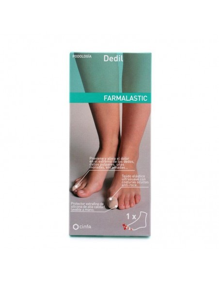 Farmalastic Podologia Dedil Talla Mediana Dedos 26 Mm Diametro, Alivia Dolor En Extremo Dedos