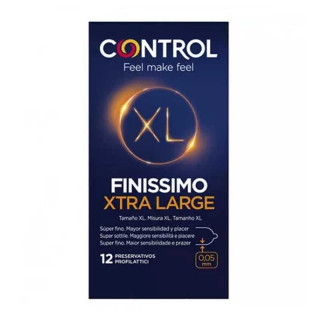 Control Preservativos Finissimo XL Extra Large 12 Unidades Condones.