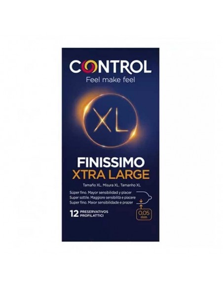 Control Preservativos Finissimo XL 12 Profilacticos.