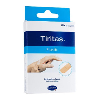 Hartamann Tiritas Plastic Apósito Adhesivo 19x72 20 unidades.