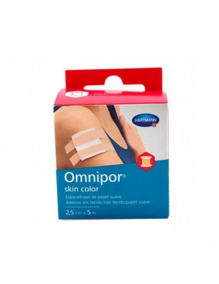 Hartmann Omnipor Esparadrapo Hipoalergico Omnipor Skin Color 5 M X 2,5 Cm
