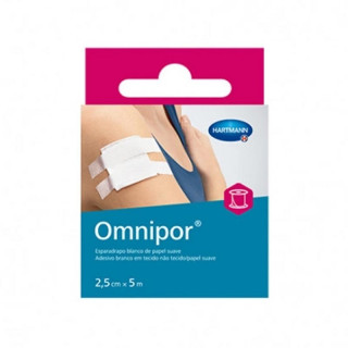 Hartamann Esparadrapo Omnipor Papel Suave 5m x 2.5cm.