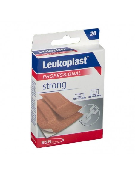 LEUKOPLAST STRONG APOSITO ADH SURTIDO 20 APOSITOS