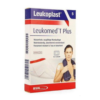Leukoplast T Plus Apósito Esteril Adhesivo 6 x 7.2cm 5 Apósitos.