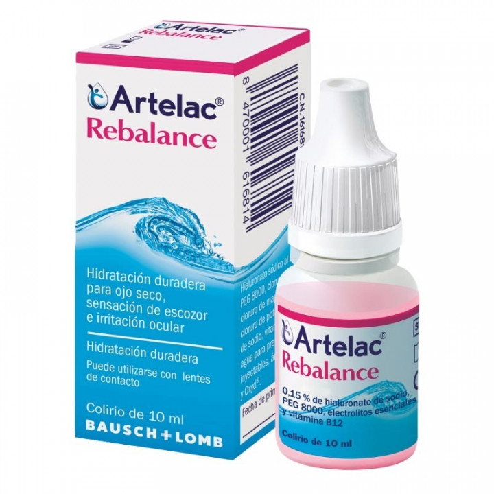 Artelac Rebalance Gotas Oculares Estériles 10ml.