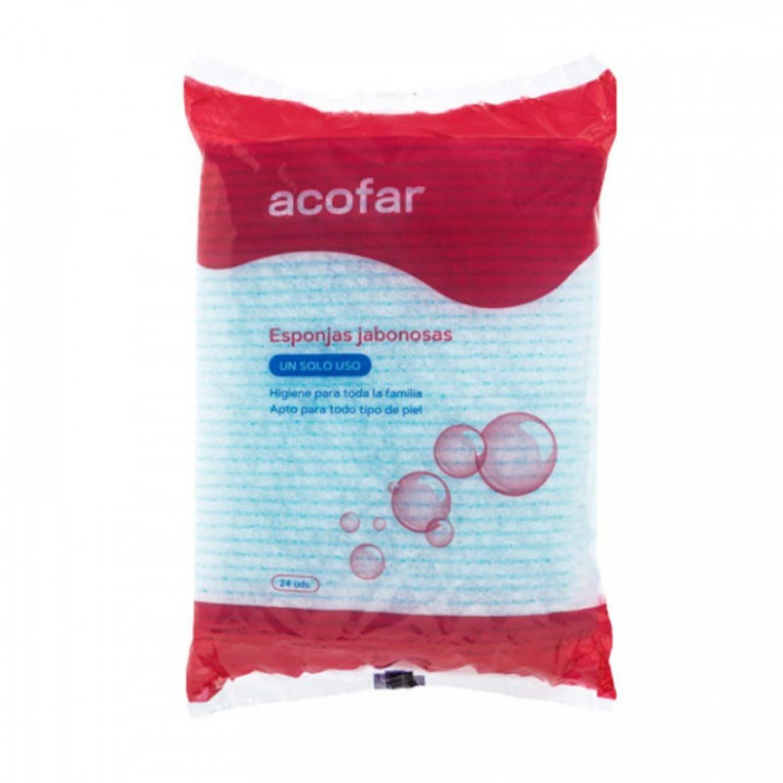 Acofar Esponja Enjabonada Desechable 24 Esponjas.