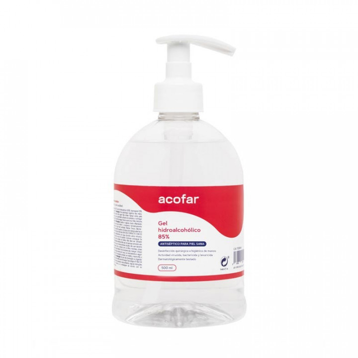 Gel Hidroalcohólico Acofar 85% 1 Envase 500ml.