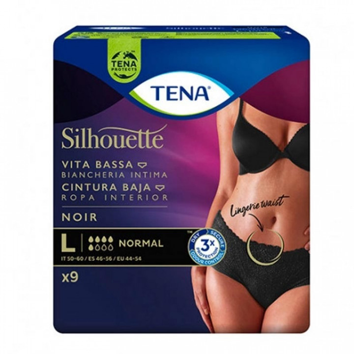 Tena Silhoutte Crema Cintura Baja Tamaño G Talla 4-56 9uds.