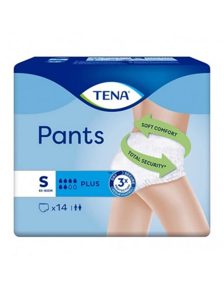 TENA PANTS PLUS TALLA PEQUEÑA P ABSORBCION 900 ML 14 UNIDADES