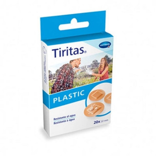 HARTMANN TIRITAS PLASTIC REDONDAS 20X22MM 20 UNIDADES, IMPERMEABLES AL AGUA Y A LA SUCIEDAD