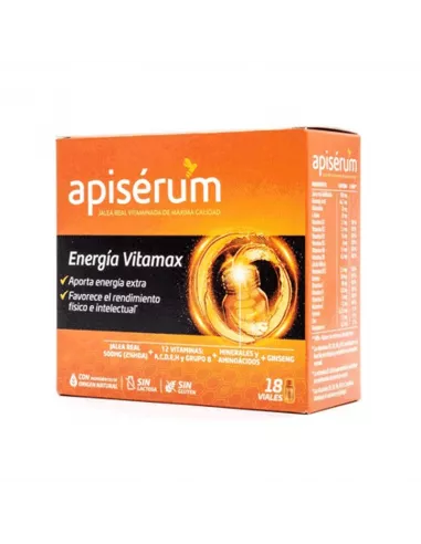 APISERUM ENERGIA VITAMAX 18 VIALES APORTA...