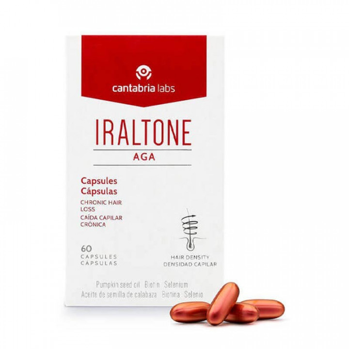 Iraltone Aga Concentrado Nutricional Anticaída 60 Cápsulas.﻿