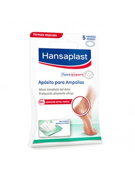 Hansaplast Parche Foot Expert Sos Aposito Para Ampollas Hidrocoloide Talla Grande 5 Unidades