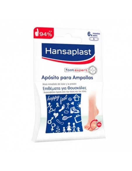 Hansaplast Foot Expert Sos Aposito Para Ampollas Hidrocoloide Talla Pequena 6 Unidades, Alvia Dolor