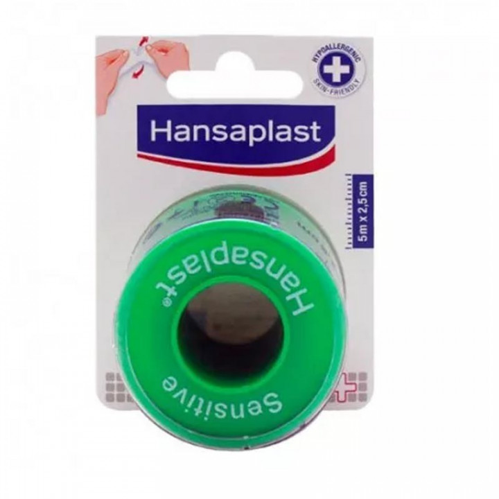 HANSAPLAST ESPARADRAPO HIPOALERGICO HANSAPLAST SENSITIVE 5 X 2.5 CM