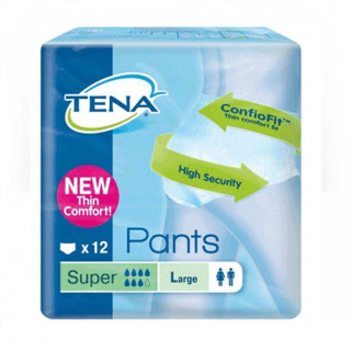 TENA PANTS SUPER TALLA GRANDE G ABSORCION 1200 ML 12 UNIDADES