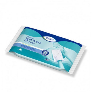 TENA ADULTO MANOPLAS HUMEDAS WET WASH GLOVES 8 U