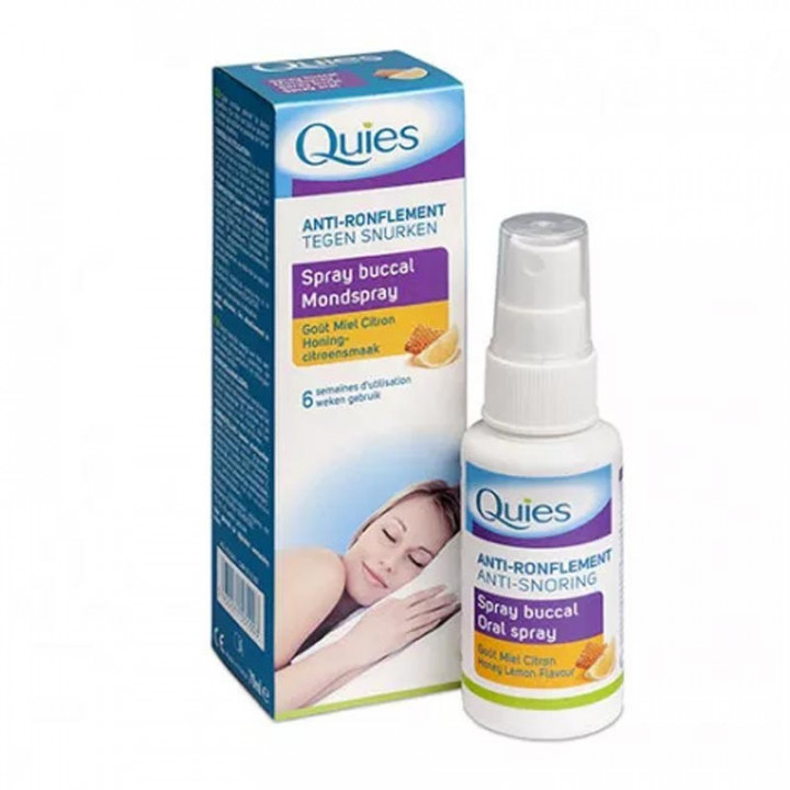 Quies Spray Bucal Antirronquidos Miel y Limón 70 ml