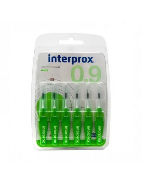 Vitis Interprox Micro 6 Cepillos Interproximales Talla Iso 2, Phd (Passage Hole Diameter) 0.9 1,0Mm