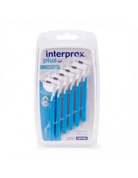 Vitis Interprox Plus Conico 6 Cepillos Interproximales Talla Iso4,Phd(Passage Hole Diameter)1,3 1,5M