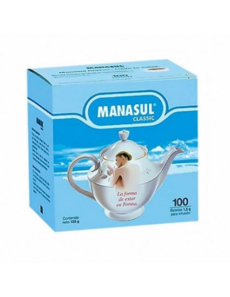 MANASUL CLASSIC 100 FILTROS , TRADICIONALMENTE UTILIZADO PARA FACILITAR EL TRANSITO INTESTINAL