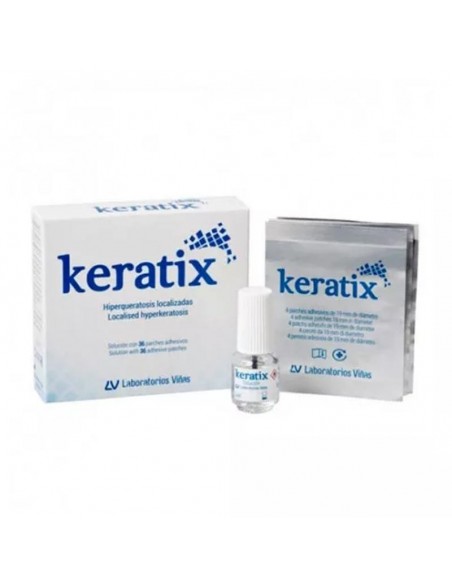 Keratix Solucion 25% Salicilico+ Parches Adh 3 G + 36 Parches  +Pincel