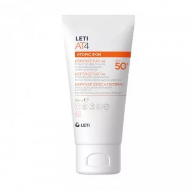 Leti AT4 Crema Facial Piel Atópica SPF 50+.