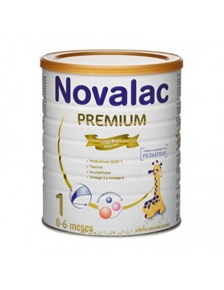 NOVALAC PREMIUM 1 800G, LECHE PARA LACTANTES, 0 6 MESES,PREBIOTICOS, TAURINA, NUCLEOTIDOS, OMEGA 3 6