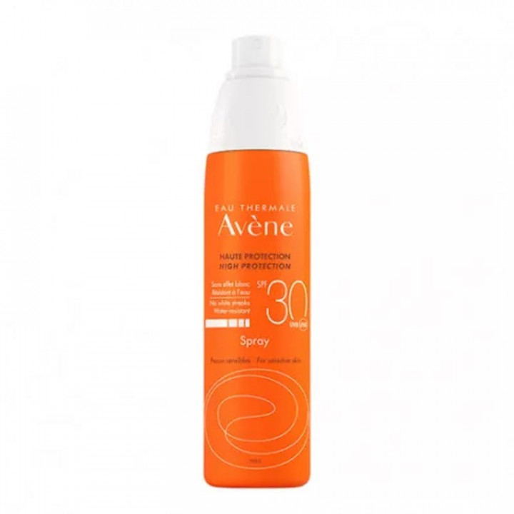 Avène Linea Solar Spray FPS30 Sin Color Cara y Cuerpo Pieles Sensibles 200ml.