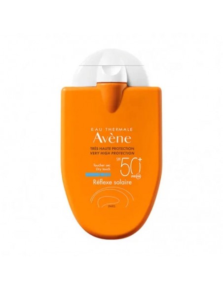 Avene Linea Solar Reflexe Solaire Fps50 + Textura Toque Seco Oil Free Sin Color Cara Sensibles 30Ml