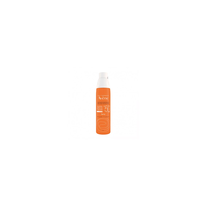 Avène Linea Solar Spray FPS50+ Sin Color Cara y Cuerpo Pieles Sensibles 200ml.