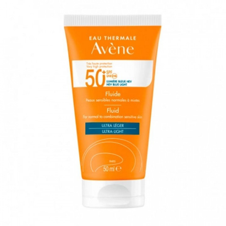 Avène Fluido Oil Free FPS 50 Pieles Normales y Mixtas Sin Color 50ml.