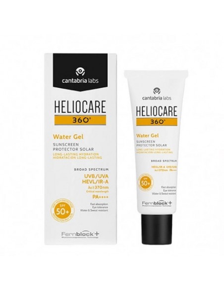 Heliocare 360º Water Gel FPS50+ Gel Facial Long-Lasting 50ml