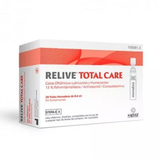 Relive Total Care Gotas Oftálmicas Estéril 0.4ml 20 Monodosis.