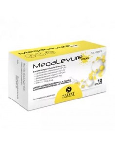 MEGALEVURE 10 STICKS SALVAT AYUDA A REEQUILIBRAR LA FLORA...