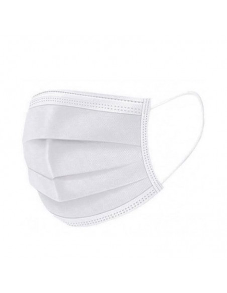 MASCARILLA ADULTO QUIRURGICA BLANCA O COLOR  SUELTAS BOLSA 10 UNIDADES