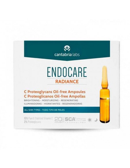 ENDOCARE RADIANCE C PROTEOGLICANOS OILFREE 2 ML 30 AMPOLLAS ILUMINA HIDRATA Y REGENERA