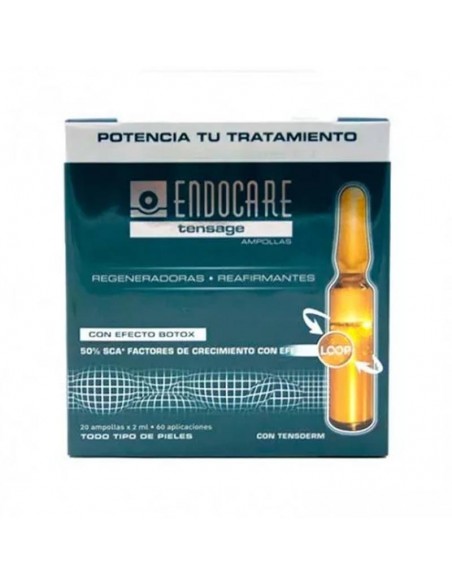 ENDOCARE TENSAGE AMPOLLAS FORMATO AHORRO 20 AMPOLLAS 2 ML