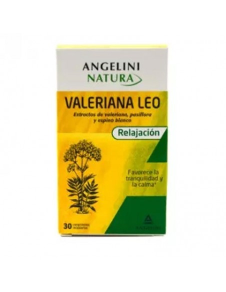 ANGELINI NATURA ESSENZIALE VALERIANA LEO 30 COMPRIMIDOS RECUBIERTOS RELAJACION FAVORECE LA CALMA