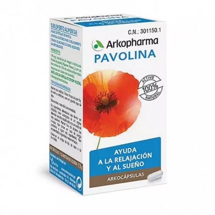 Arkocaps Pavolina (Pétalos de Amapola) 159 mg 50 Cápsulas.