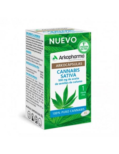 Arkocapsulas Cannabis Sativa 45 Capsulas