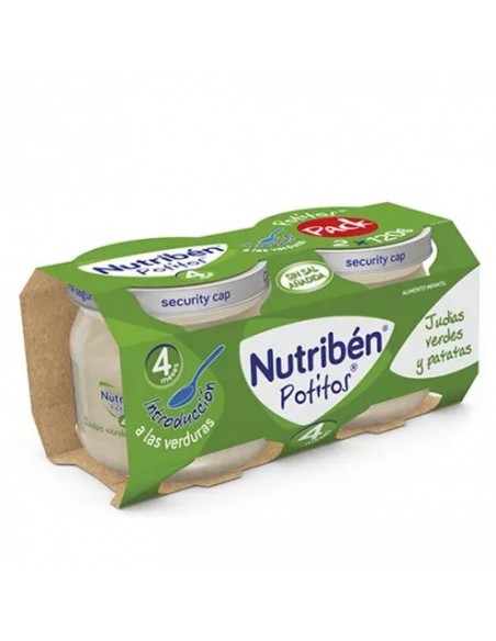 NUTRIBEN POTITO INTRODUCCION BIPACK 2X120G A LA VERDURA JUDIAS VERDES Y PATATAS