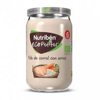 Nutribén Ecopotitos de Arroz con Pollo de corral 235gr.