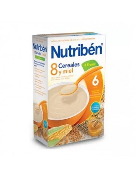 Nutriben Papilla 600g 8 Cereales Con Un Toque De Miel 4 Frutas Formato Ahorro A Partir De 6 Meses